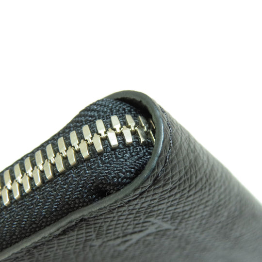 LOUIS VUITTON Coin case M63375 Taiga Leather black portomonejour ardoise