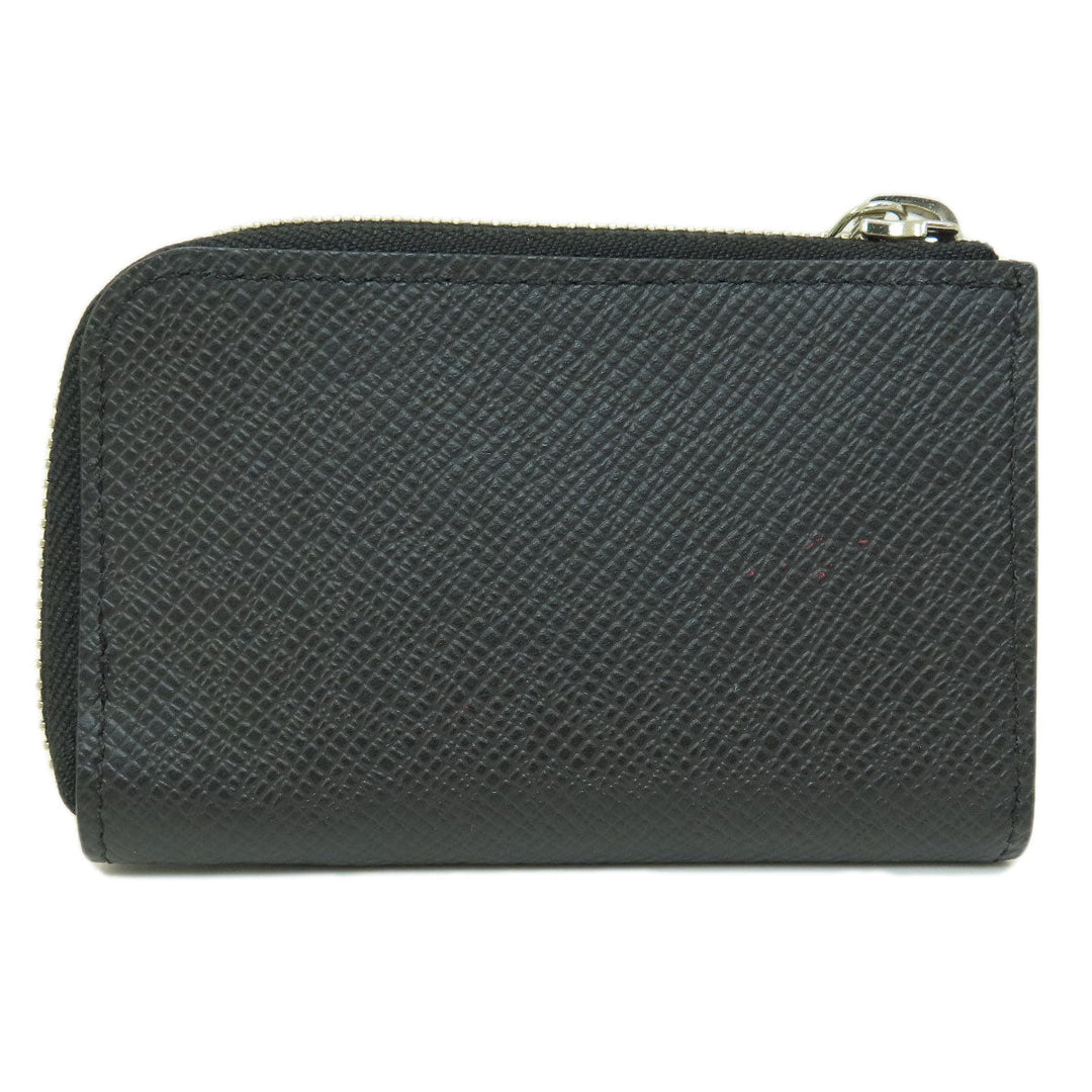 LOUIS VUITTON Coin case M63375 Taiga Leather black portomonejour ardoise