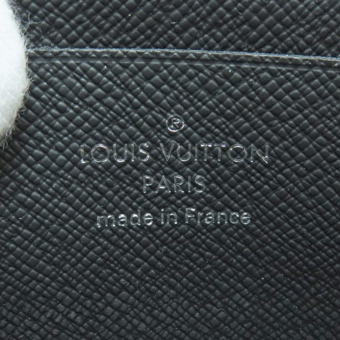LOUIS VUITTON Coin case M63375 Taiga Leather black portomonejour ardoise