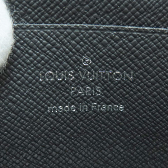 LOUIS VUITTON Coin case M63375 Taiga Leather black portomonejour ardoise