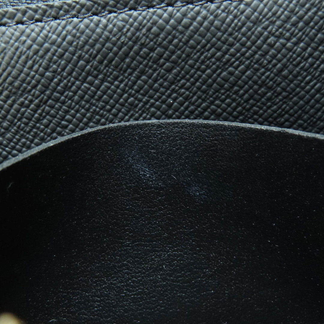 LOUIS VUITTON Coin case M63375 Taiga Leather black portomonejour ardoise