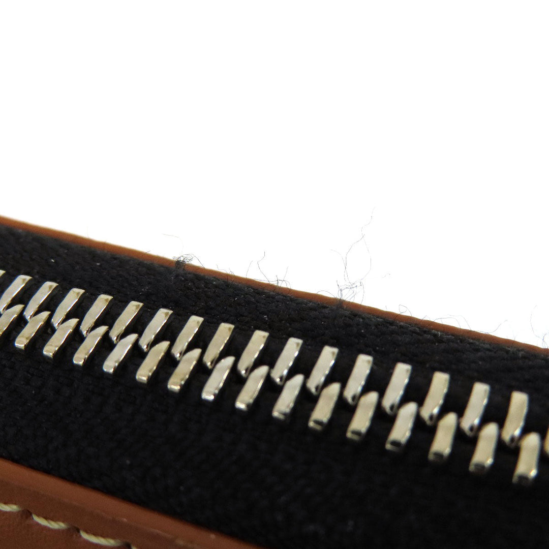 GOYARD Long Wallet Purse Coated canvas, leather black Zip GM Herringbone Pattern Women(Unisex) Used Authentic