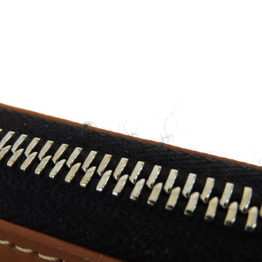 GOYARD Long Wallet Purse Coated canvas, leather black Zip GM Herringbone Pattern Women(Unisex) Used Authentic
