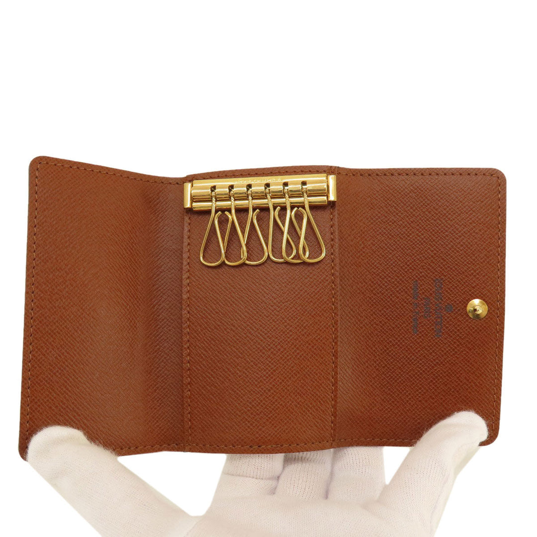 LOUIS VUITTON Key case Key holder  M62630 Monogram canvas Brown Multicles6 Monogram Women Used Authentic