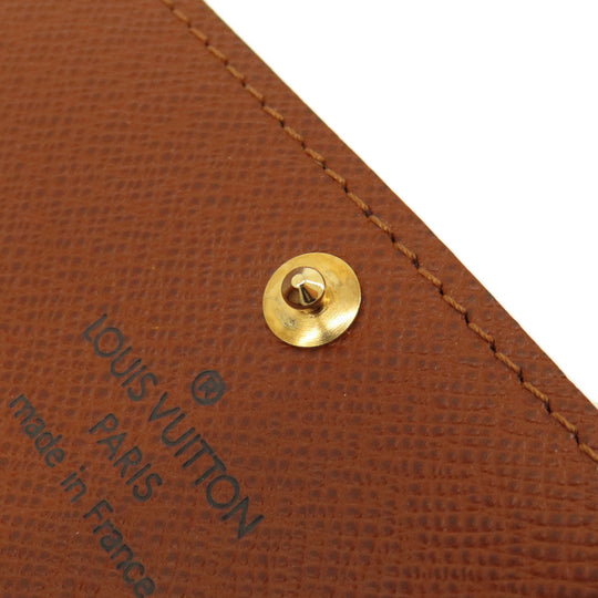 LOUIS VUITTON Key case Key holder  M62630 Monogram canvas Brown Multicles6 Monogram Women Used Authentic