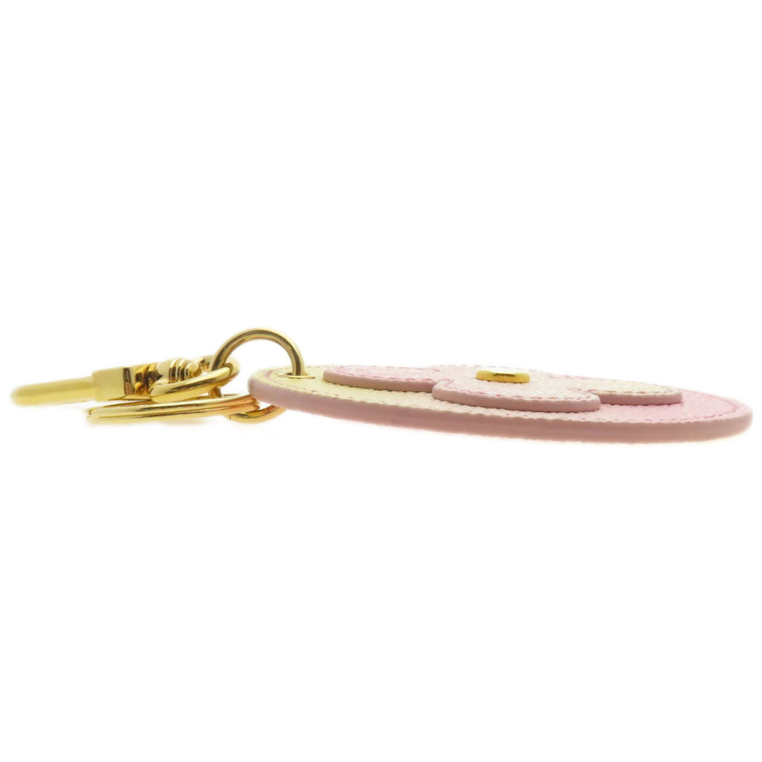 LOUIS VUITTON key ring M00285 Monogram canvas pink Porte Clair Rustrepoor bag charm Women Used Authentic