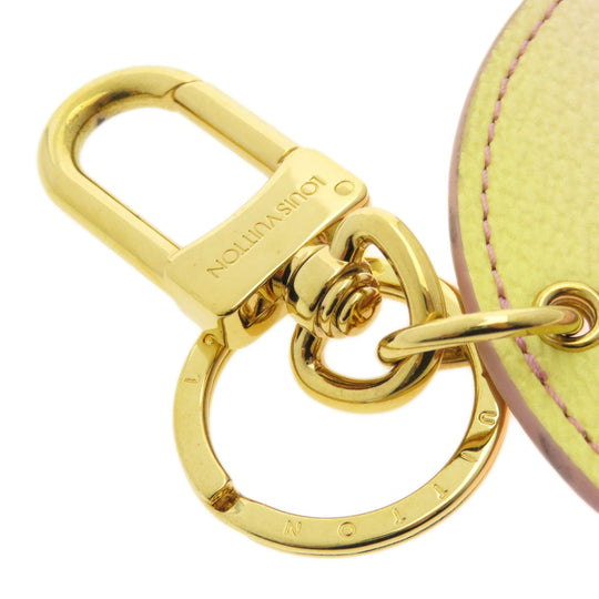 LOUIS VUITTON key ring M00285 Monogram canvas pink Porte Clair Rustrepoor bag charm Women Used Authentic