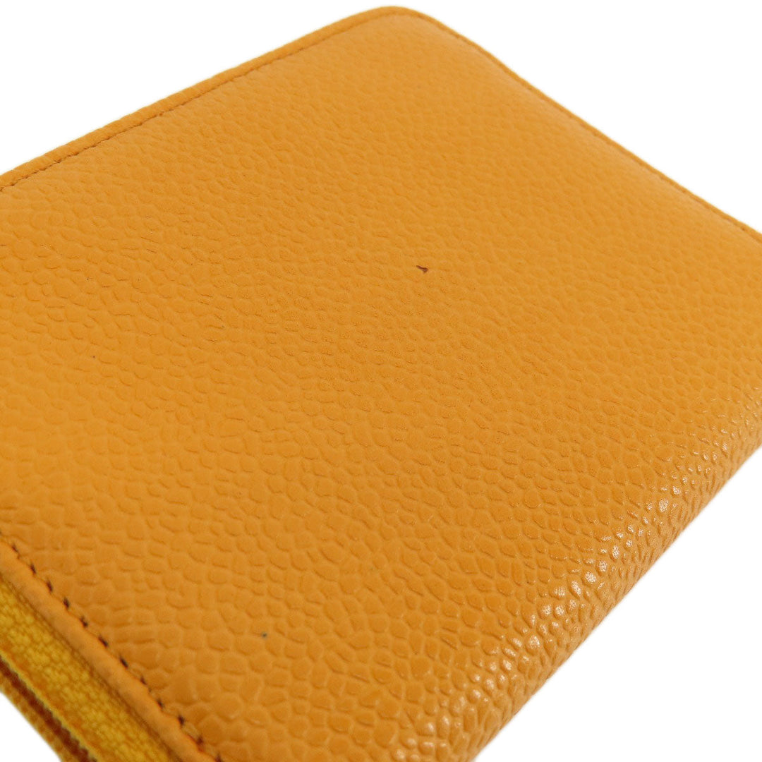 CHANEL Key case Key holder  Caviar skin Orange COCO Mark Women Used Authentic