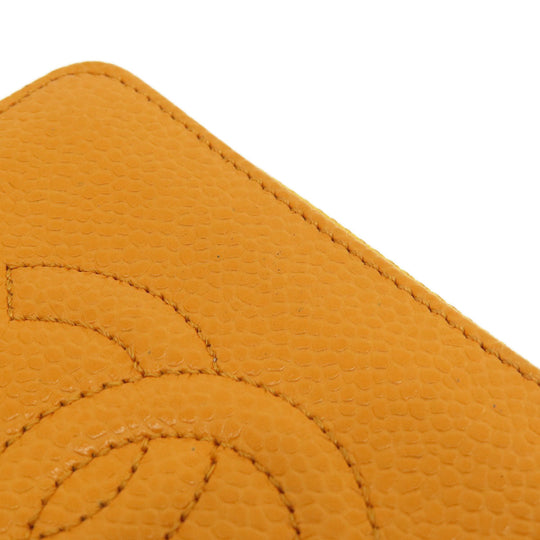 CHANEL Key case Key holder  Caviar skin Orange COCO Mark Women Used Authentic