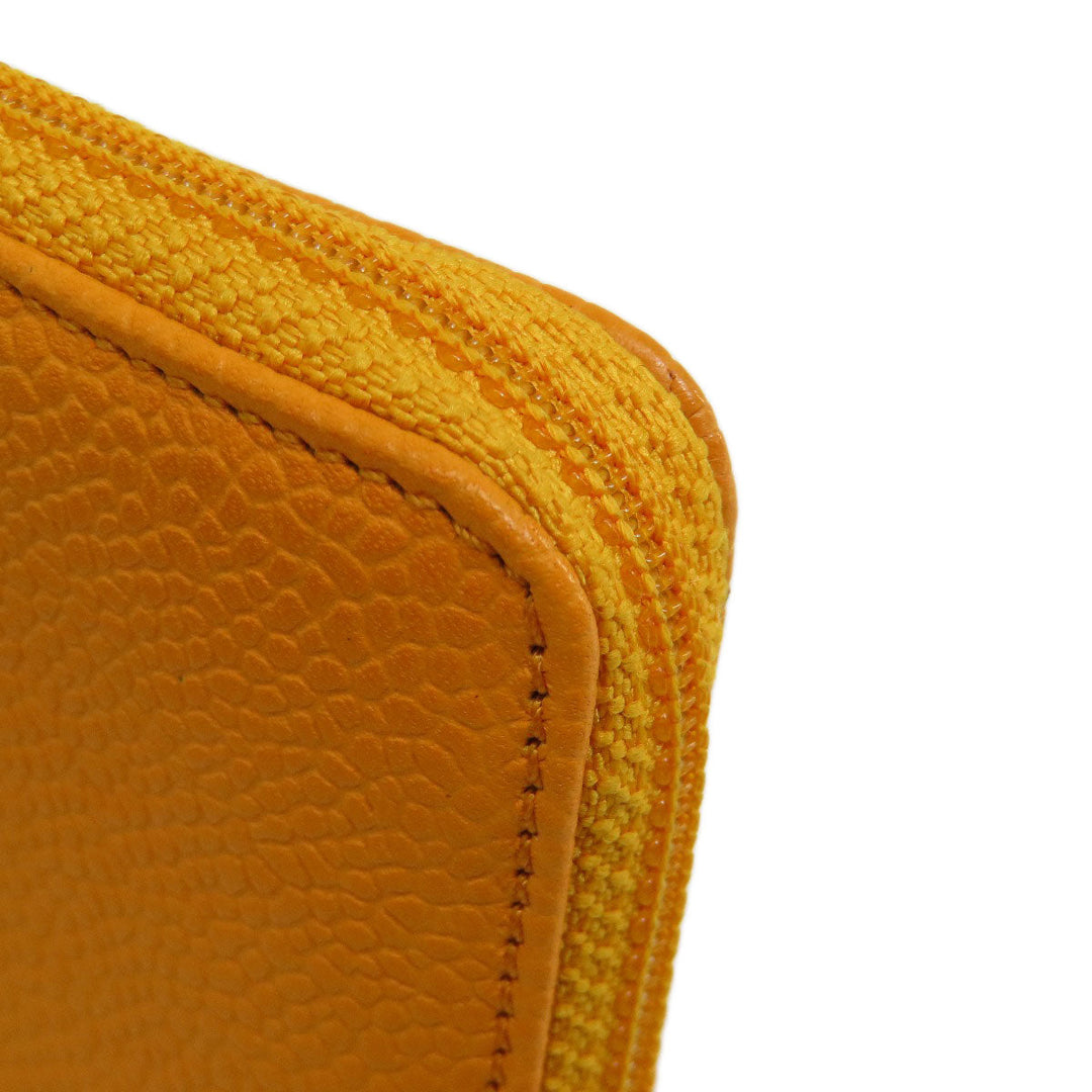 CHANEL Key case Key holder  Caviar skin Orange COCO Mark Women Used Authentic