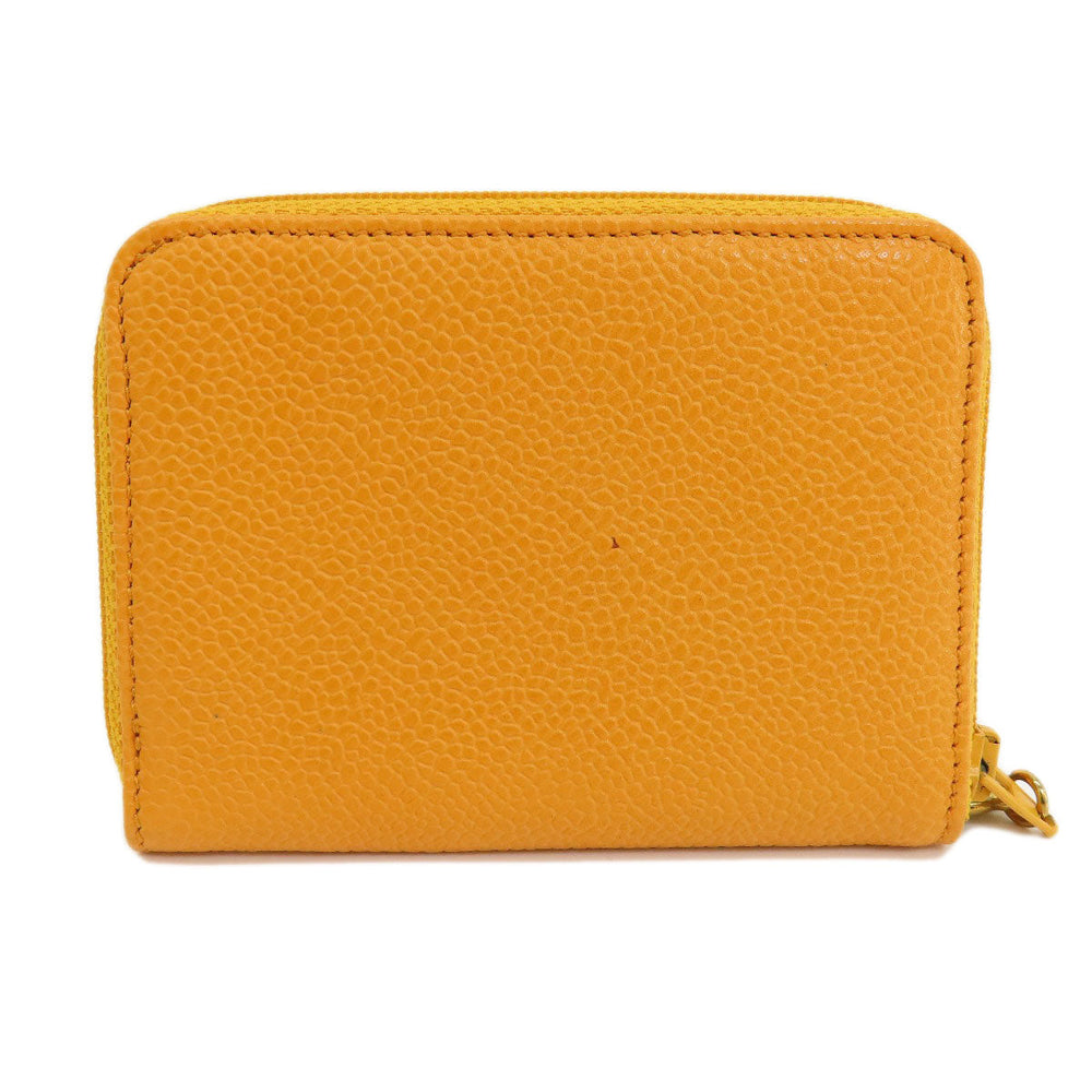 CHANEL Key case Key holder  Caviar skin Orange COCO Mark Women Used Authentic