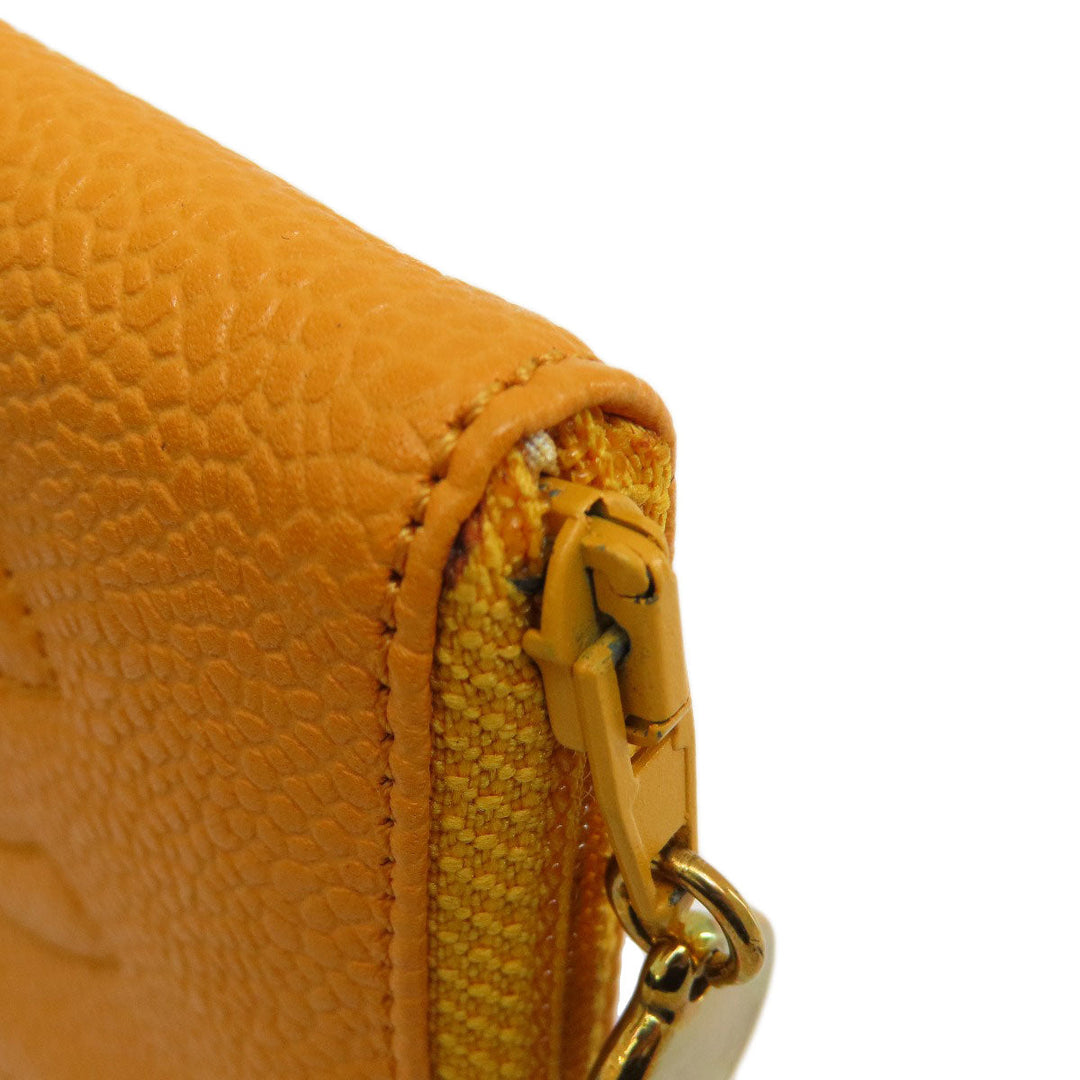 CHANEL Key case Key holder  Caviar skin Orange COCO Mark Women Used Authentic
