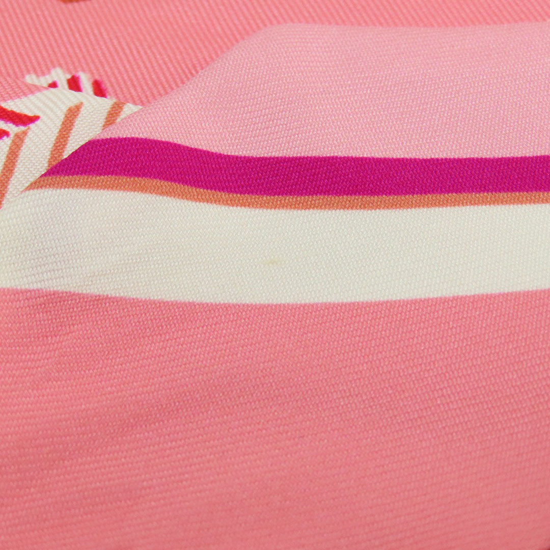 HERMES scarf silk pink Twilly Women Used Authentic