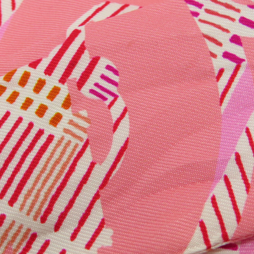 HERMES scarf silk pink Twilly Women Used Authentic