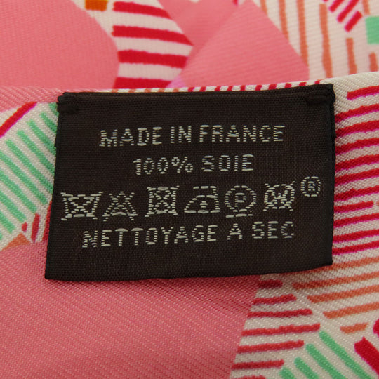 HERMES scarf silk pink Twilly Women Used Authentic