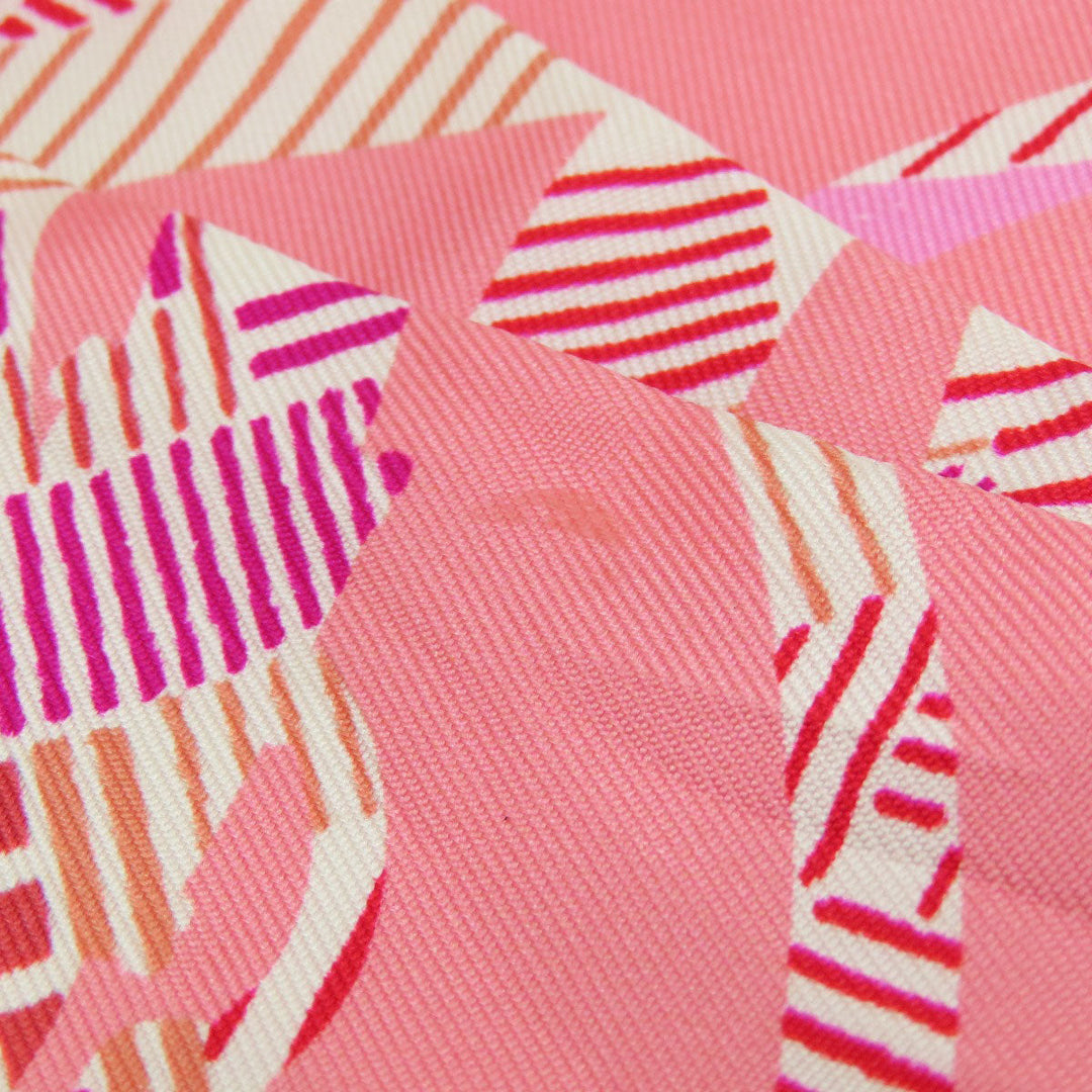 HERMES scarf silk pink Twilly Women Used Authentic