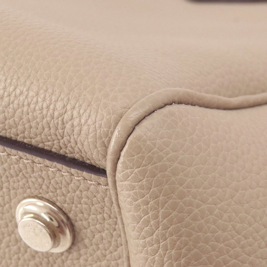 LOUIS VUITTON Handbag M51685 Taurillon Clemence Leather Brown Mira MM Tourtrail