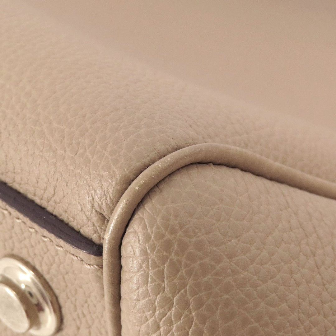 LOUIS VUITTON Handbag M51685 Taurillon Clemence Leather Brown Mira MM Tourtrail