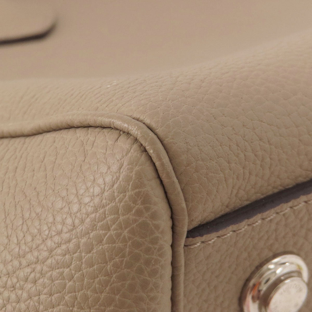 LOUIS VUITTON Handbag M51685 Taurillon Clemence Leather Brown Mira MM Tourtrail