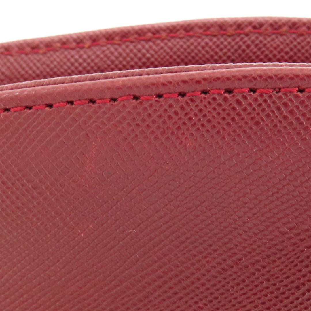 NINA RICCI Shoulder Bag leather Red logo Women Used Authentic