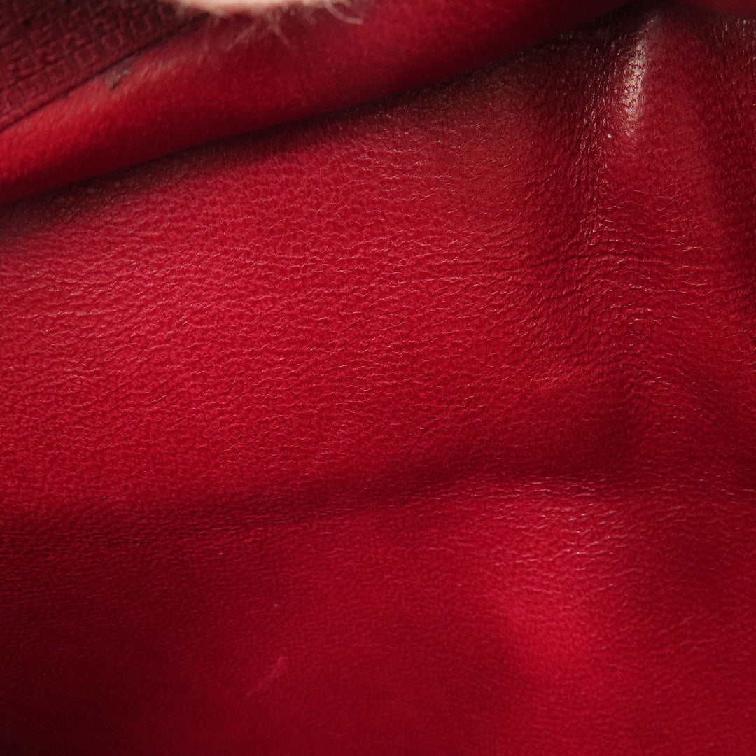 NINA RICCI Shoulder Bag leather Red logo Women Used Authentic