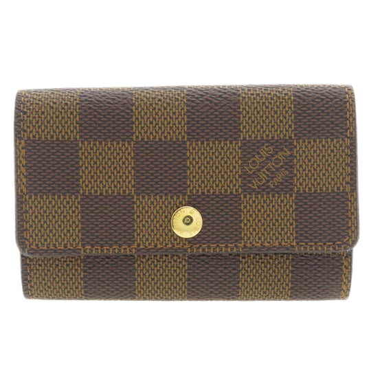 LOUIS VUITTON Key case Key holder  N62630 Damier canvas Brown Multicles6 Damier Ebene Women Used Authentic