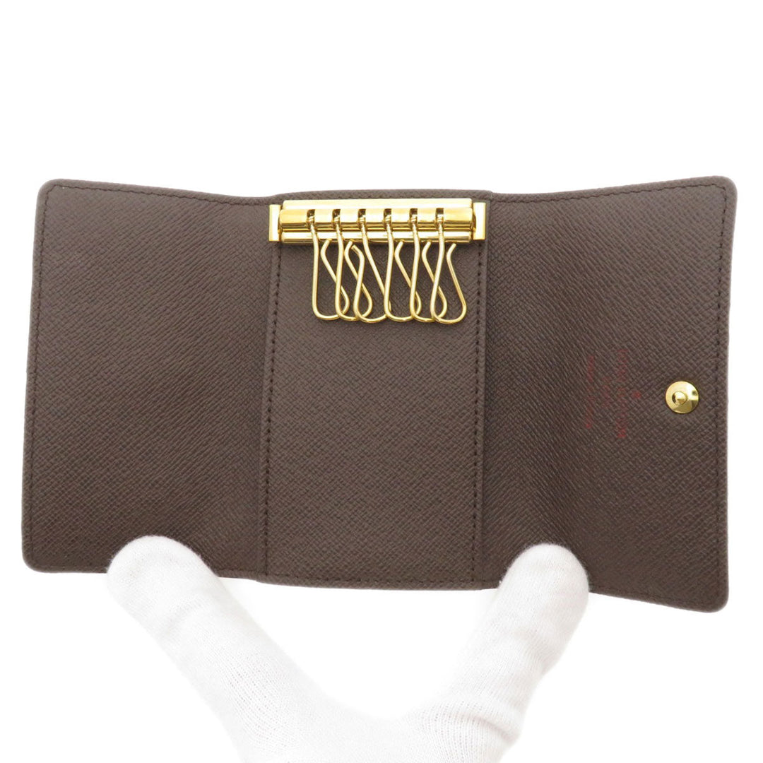 LOUIS VUITTON Key case Key holder  N62630 Damier canvas Brown Multicles6 Damier Ebene Women Used Authentic