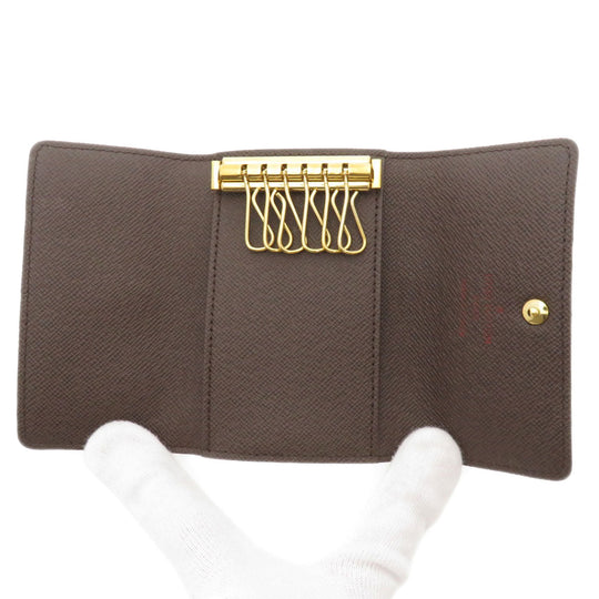 LOUIS VUITTON Key case Key holder  N62630 Damier canvas Brown Multicles6 Damier Ebene Women Used Authentic