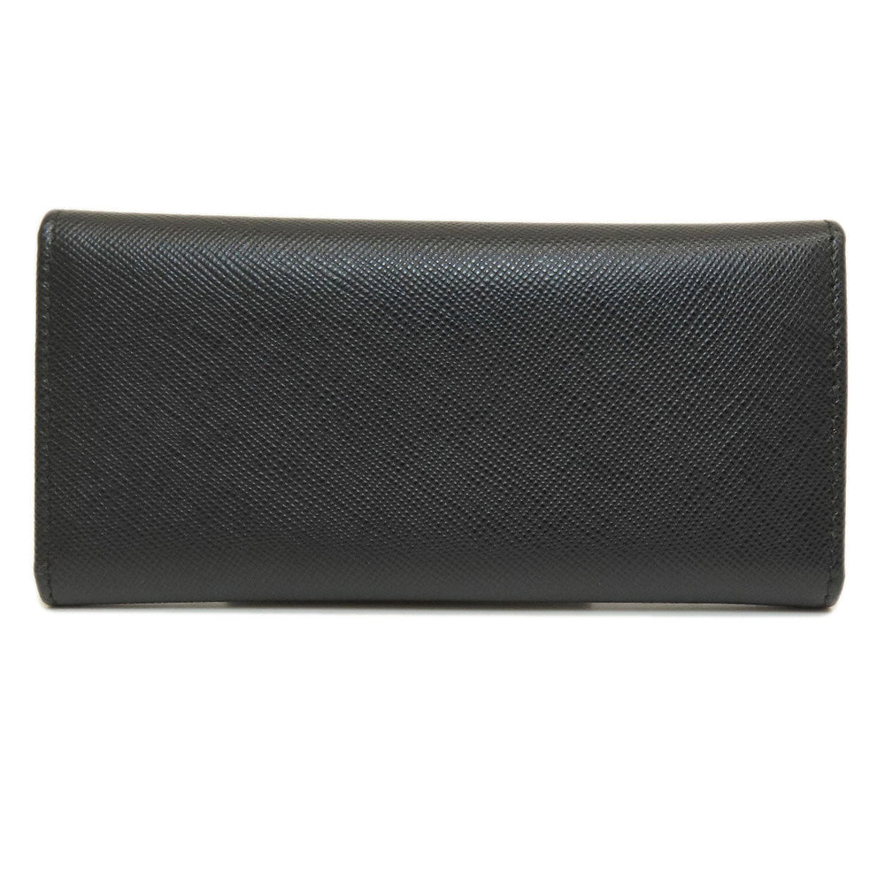 PRADA Key case Key holder  2M0223 leather black Logo engraving mens(Unisex) Used Authentic