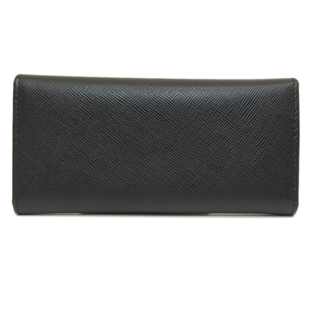 PRADA Key case Key holder  2M0223 leather black Logo engraving mens(Unisex) Used Authentic