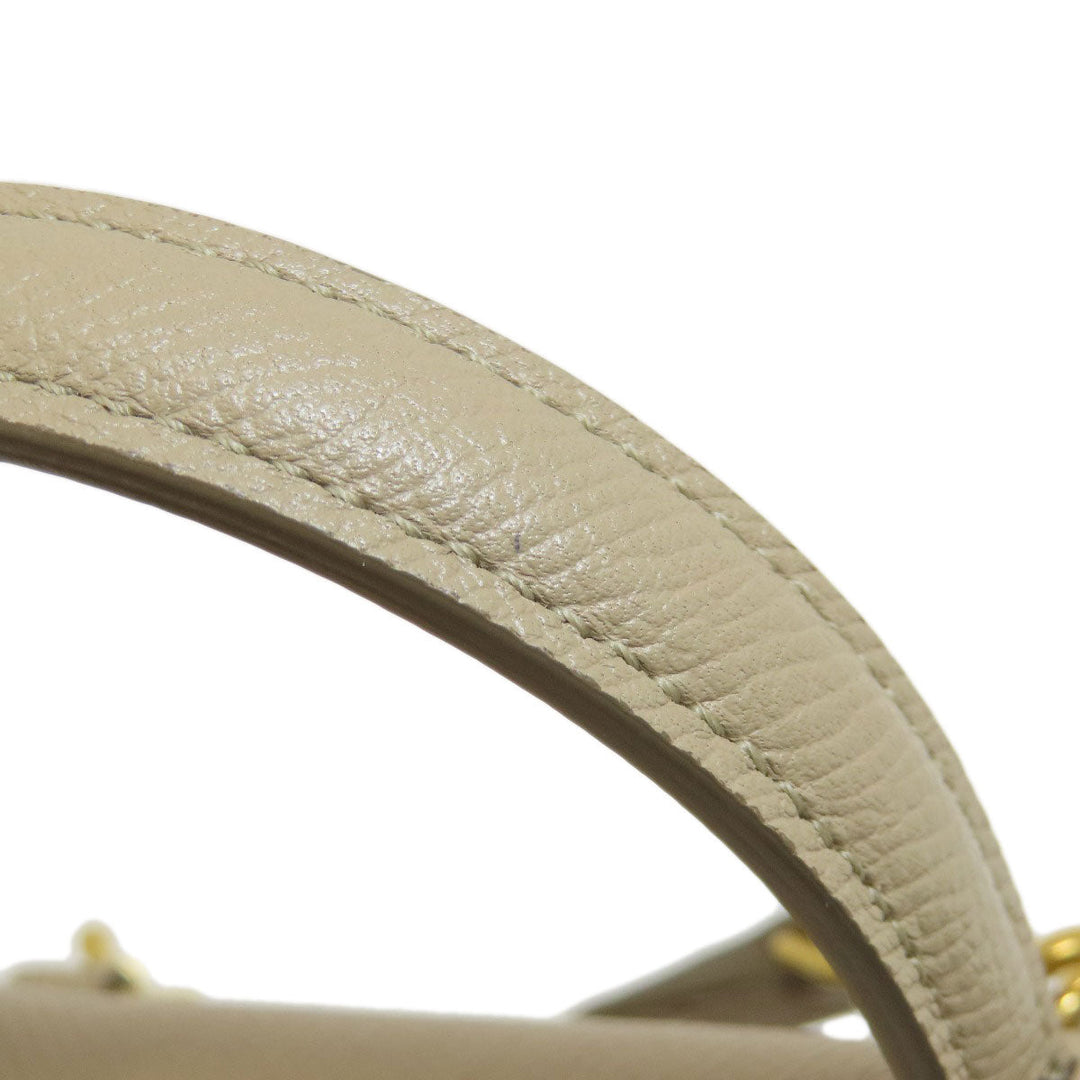 CELINE Handbag Calfskin beige Nano belt bag 2WAY Women Used Authentic