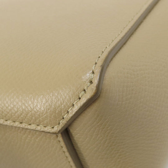 CELINE Handbag Calfskin beige Nano belt bag 2WAY Women Used Authentic
