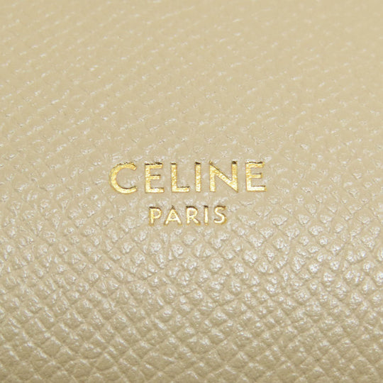 CELINE Handbag Calfskin beige Nano belt bag 2WAY Women Used Authentic