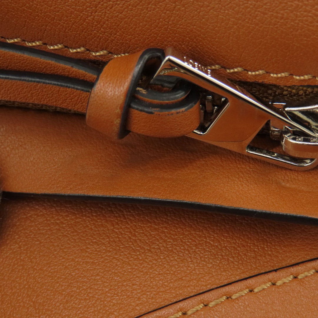 LOEWE Handbag Calfskin Brown Hammock Small 2WAY Women Used Authentic