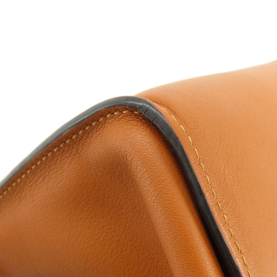 LOEWE Handbag Calfskin Brown Hammock Small 2WAY Women Used Authentic
