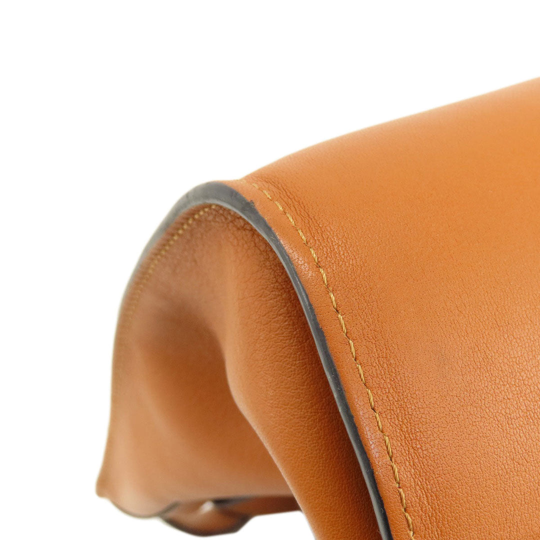 LOEWE Handbag Calfskin Brown Hammock Small 2WAY Women Used Authentic