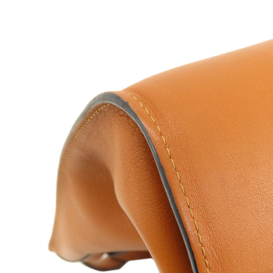 LOEWE Handbag Calfskin Brown Hammock Small 2WAY Women Used Authentic