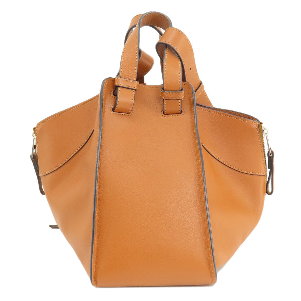 LOEWE Handbag Calfskin Brown Hammock Small 2WAY Women Used Authentic