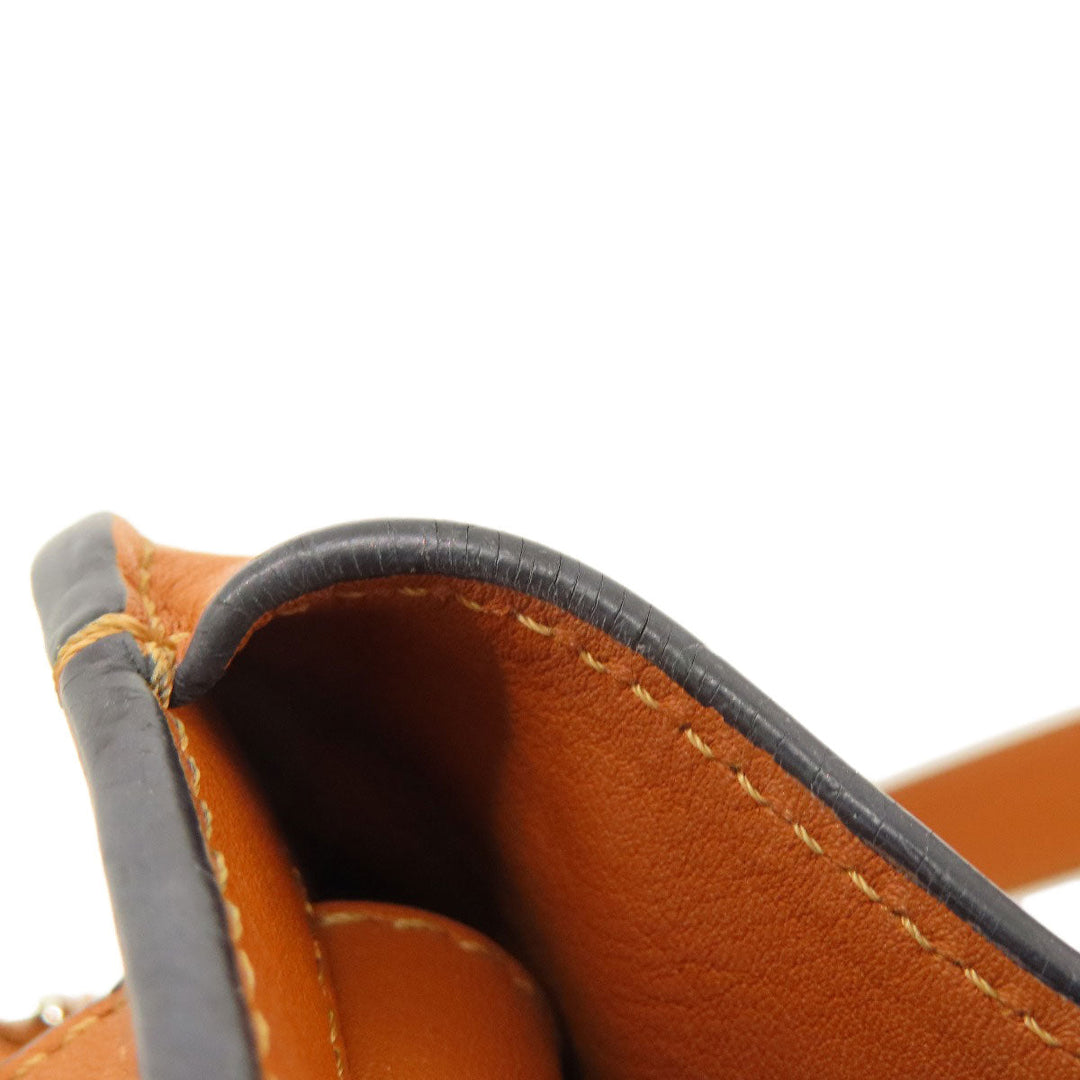 LOEWE Handbag Calfskin Brown Hammock Small 2WAY Women Used Authentic