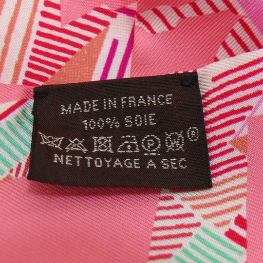 HERMES scarf silk pink Twilly Women Used Authentic