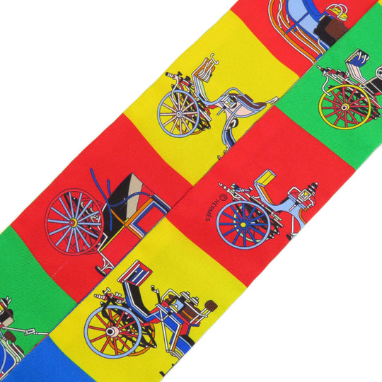 HERMES scarf silk multicolor Twilly Women Used Authentic