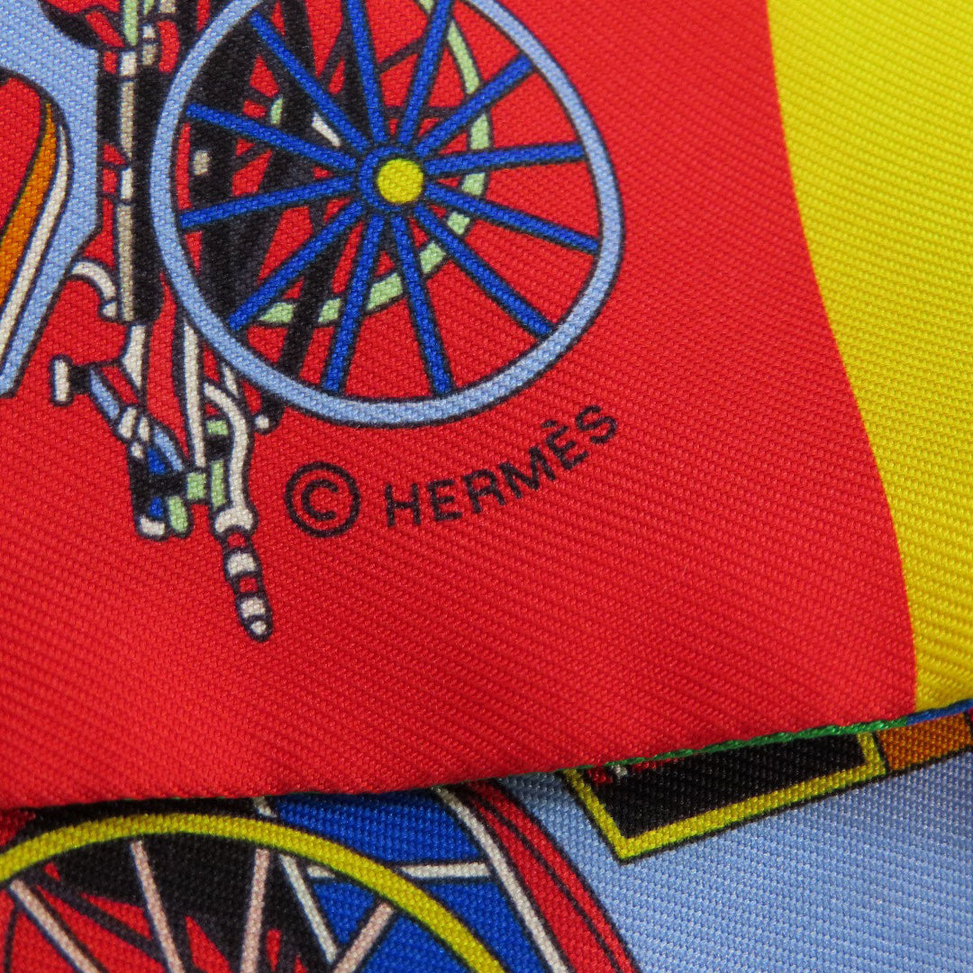 HERMES scarf silk multicolor Twilly Women Used Authentic