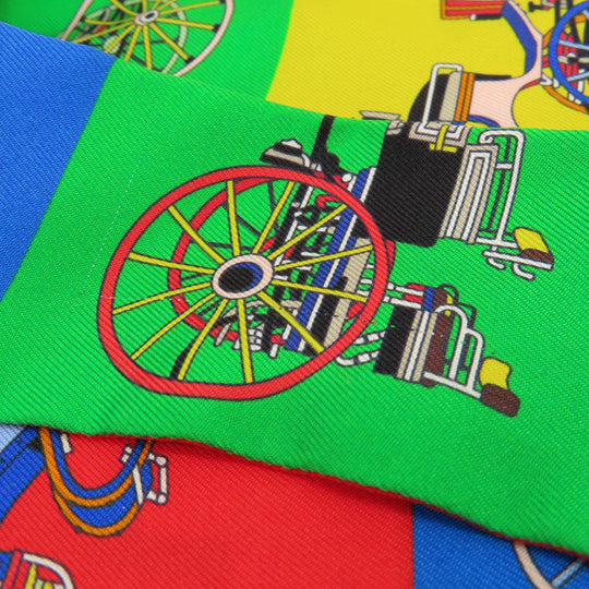 HERMES scarf silk multicolor Twilly Women Used Authentic