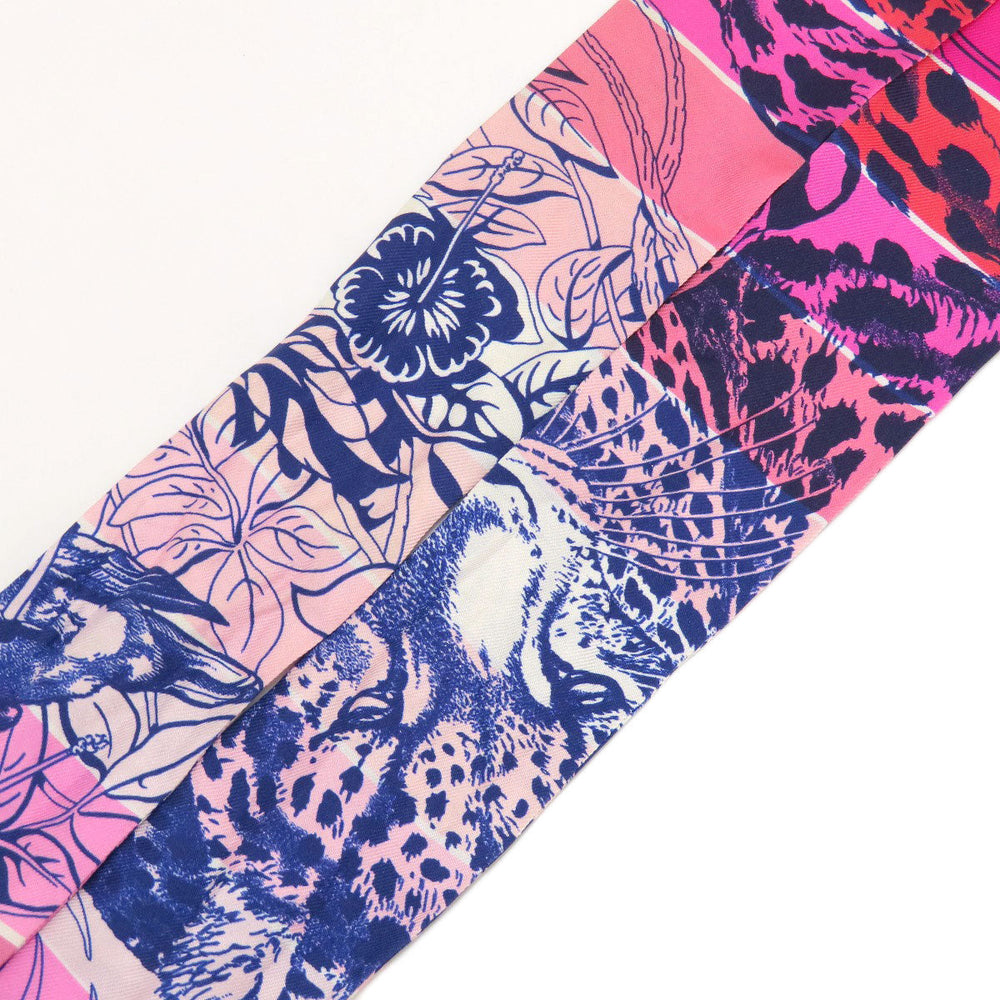 HERMES scarf silk pink Twilly Women Used Authentic