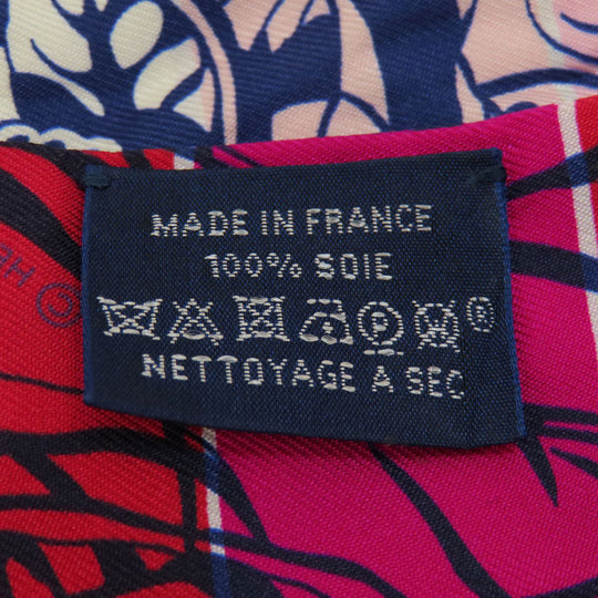 HERMES scarf silk pink Twilly Women Used Authentic