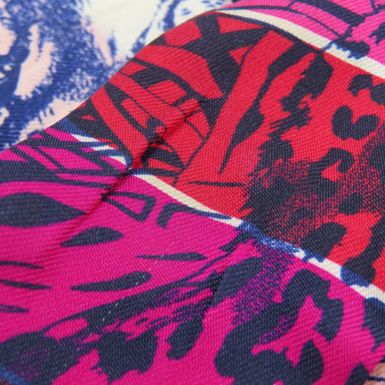 HERMES scarf silk pink Twilly Women Used Authentic