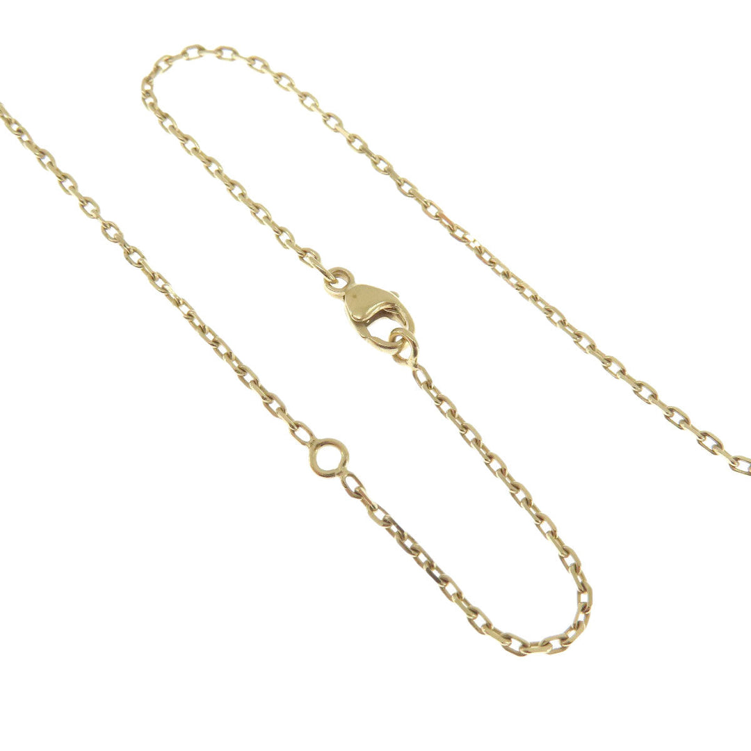 HERMES Necklace Metal, Buffalo Horn gold Amulet Marokiniye PM Women Used Authentic