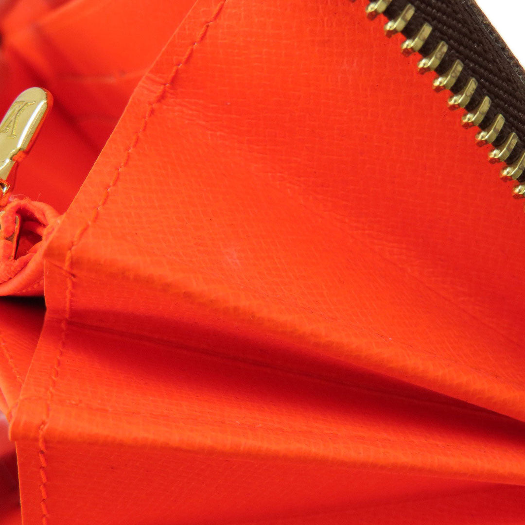 LOUIS VUITTON Long Wallet Purse M93711 Monogram graffiti Orange zippy wallet graffiti orange Women Used Authentic