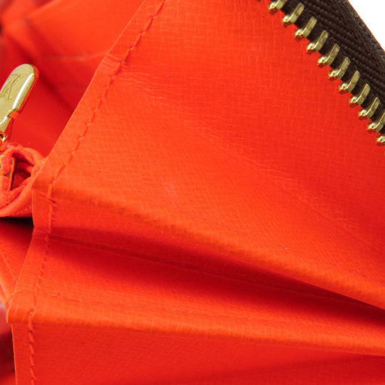 LOUIS VUITTON Long Wallet Purse M93711 Monogram graffiti Orange zippy wallet graffiti orange Women Used Authentic