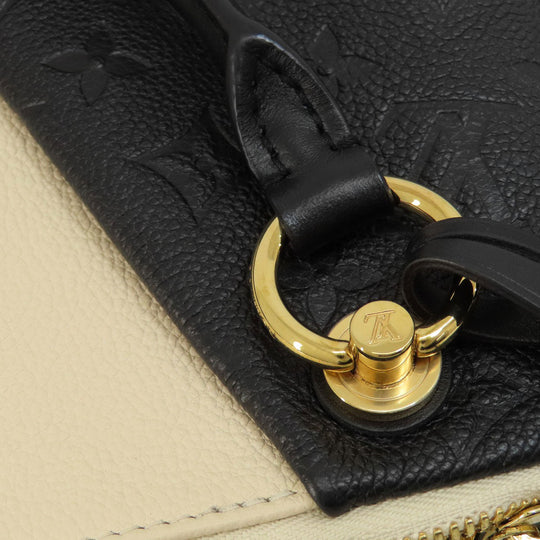 LOUIS VUITTON Handbag M44418 Ann Platt black V Tote BB Noir